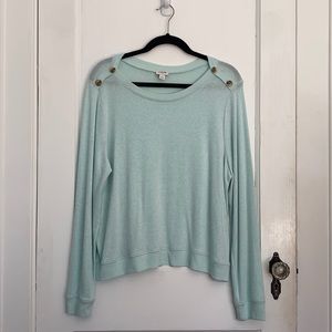J Crew Turquoise Long Sleeve Sz XL